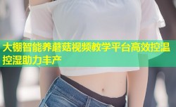 大棚智能养蘑菇视频教学平台高效控温控湿助力丰产