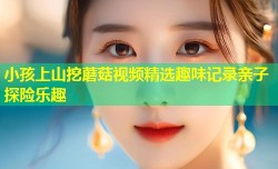 小孩上山挖蘑菇视频精选趣味记录亲子探险乐趣