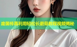 废菌棒再利用轻松长蘑菇教程视频揭秘